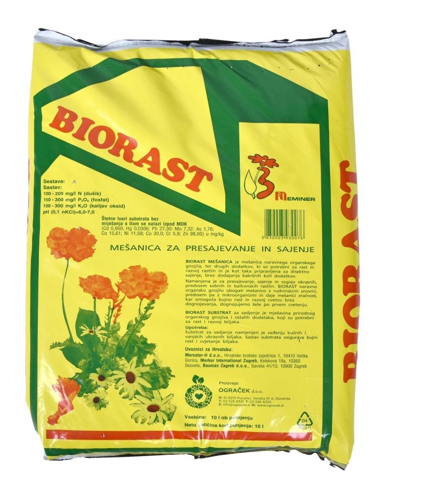 Zemlja za grobove Biorast 10 L