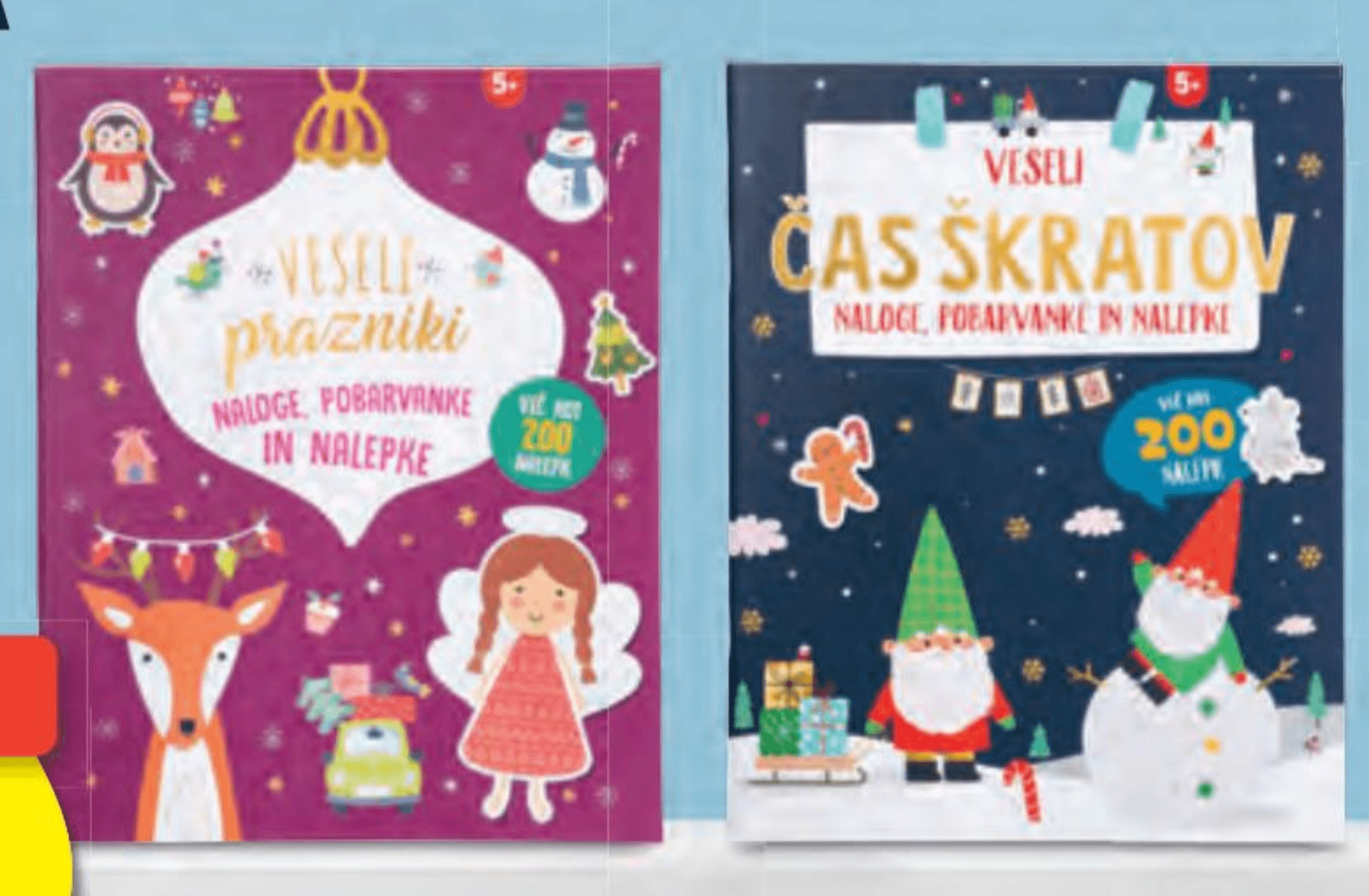 Božična knjiga z nalepkami