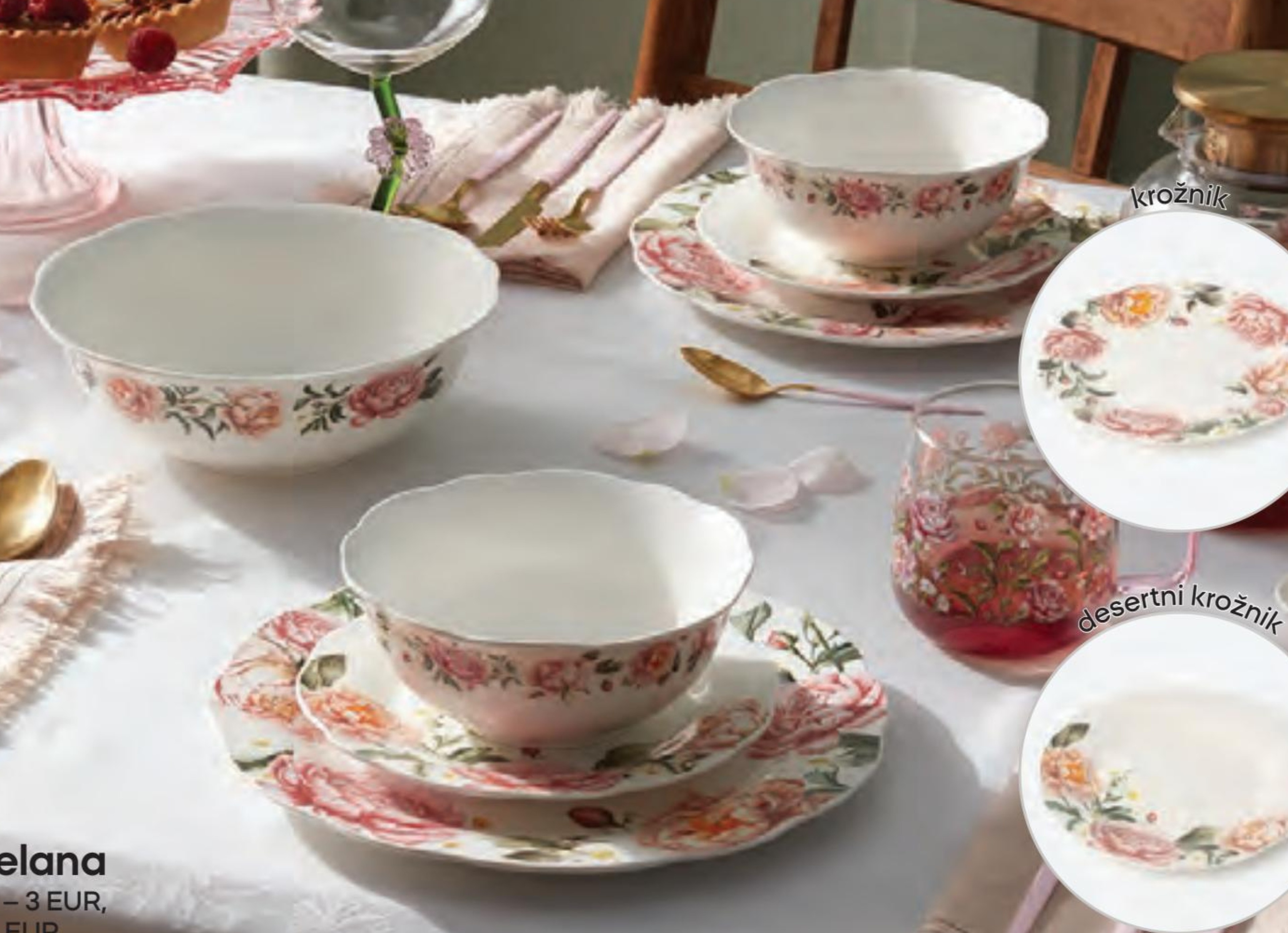 Krožnik iz porcelana - Akcija v trgovini Pepco