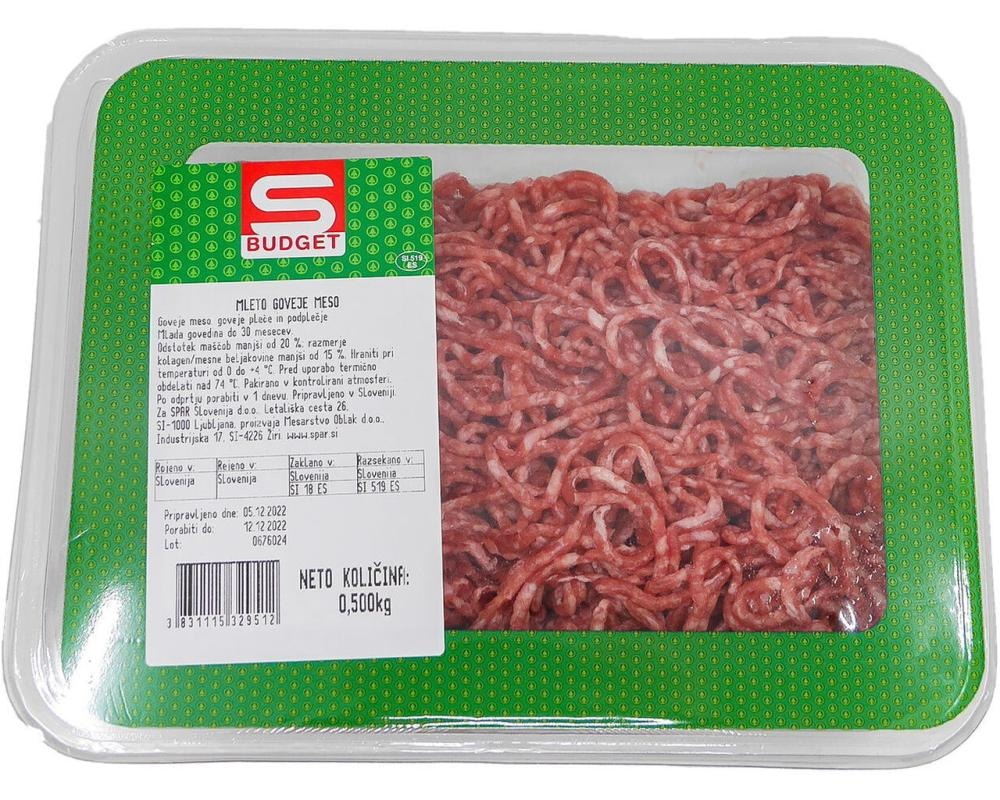 Mleto mešano meso Budget 550 g