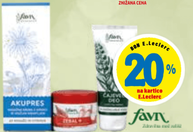 Naravni izdelki linije Favn