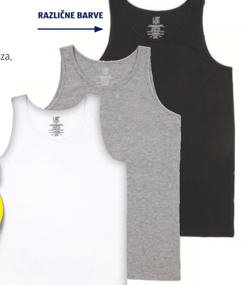 UP 2 Fashion Basics Moška spodnja majica 3 kosi