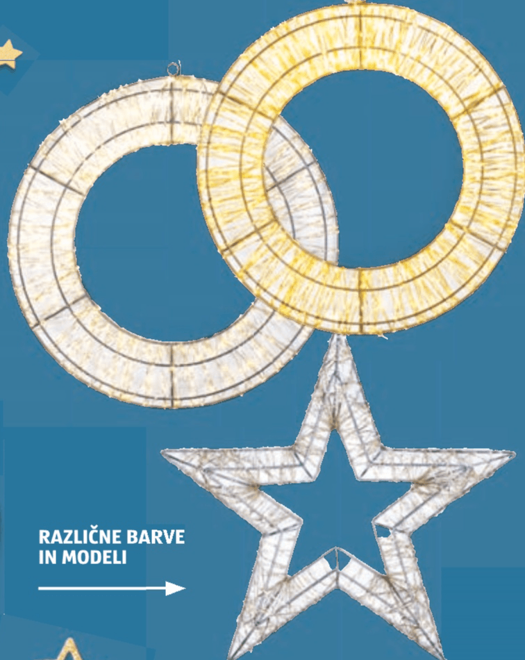 LED-Božični venec XXL