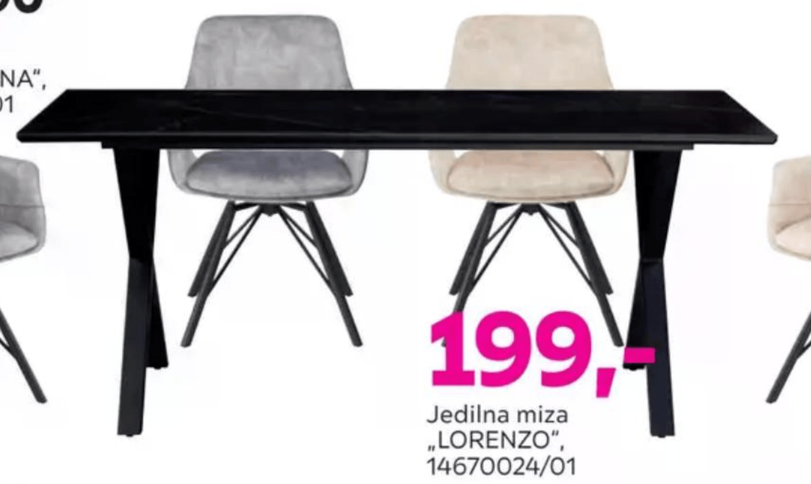 Jedilna miza „LORENZO"