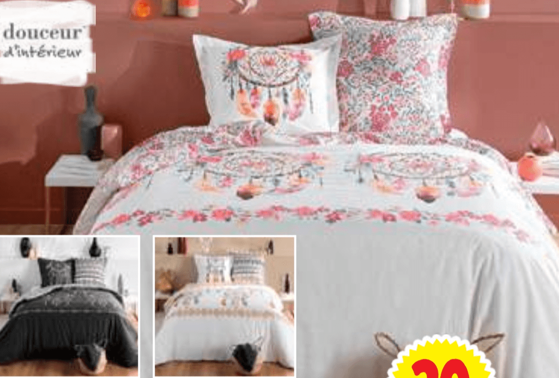 Posteljni komplet "Lovilec sanj" 140 x 200 + 63 x 63 cm