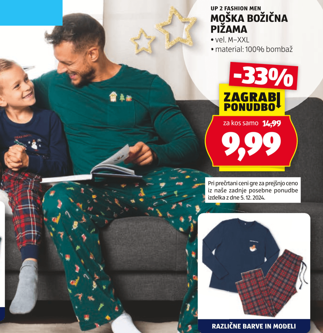 Up 2 Fashion Men Moška božična pižama