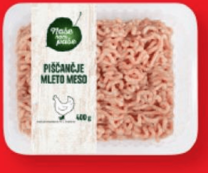 Naše nam paše Sveže piščančje mleto meso 400 g