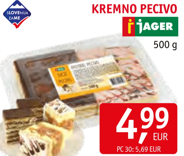 Kremno pecivo 500 g