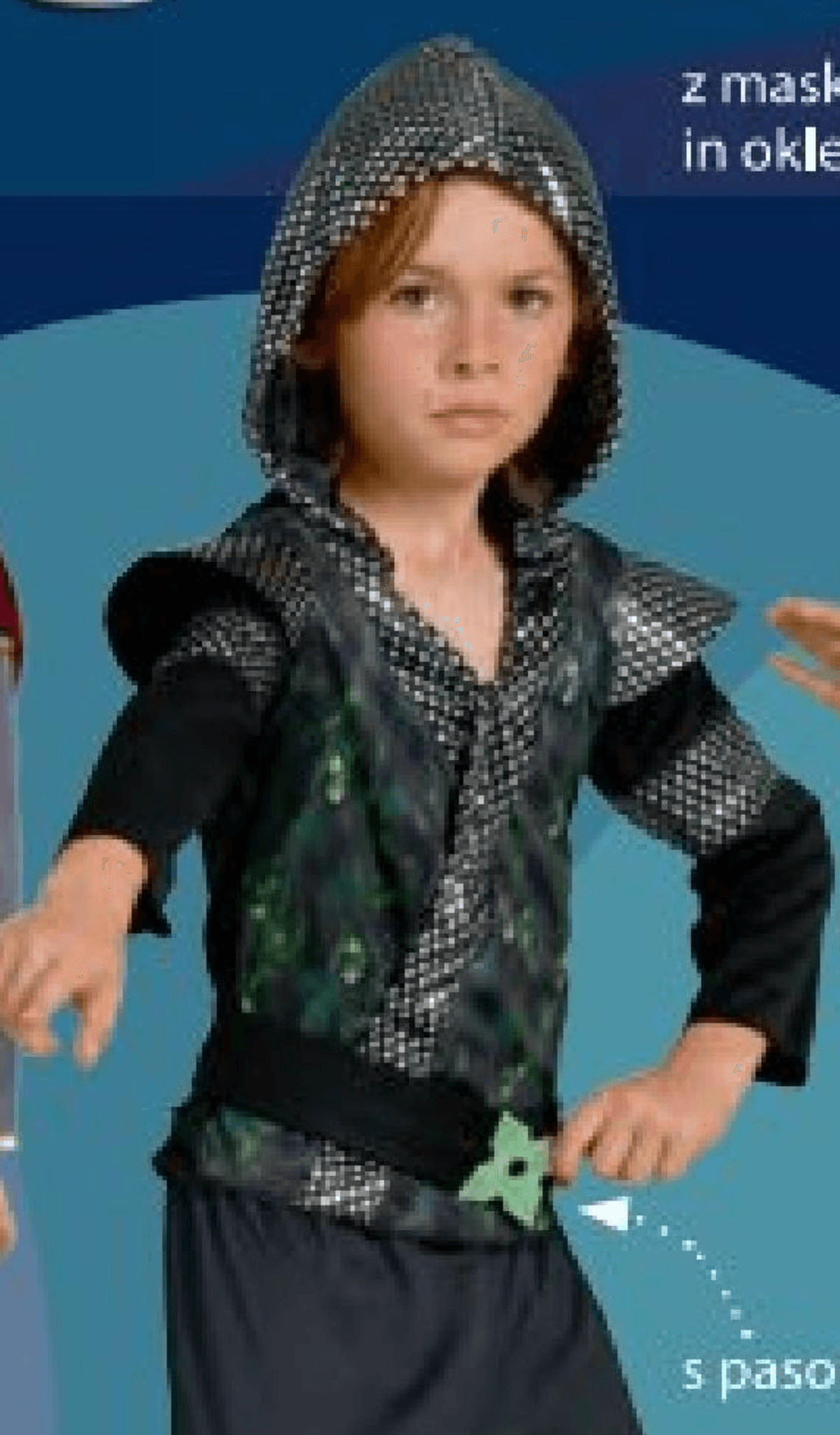 Otroški pustni kostum Ninja - Akcija v trgovini NKD