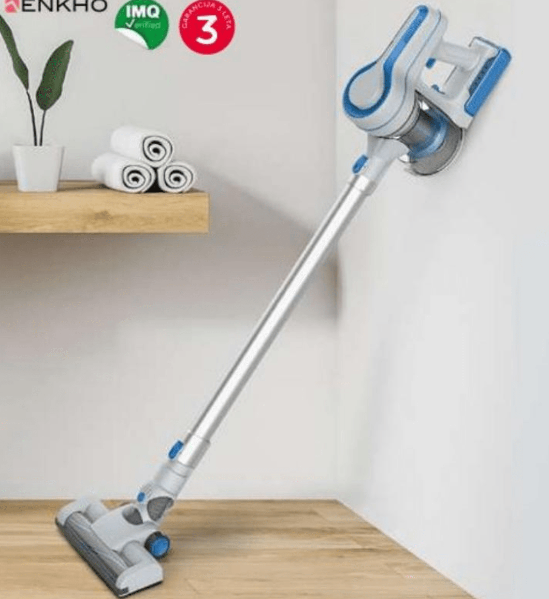 Pokončni sesalnik ENKHO - Akcija v trgovini Eurospin