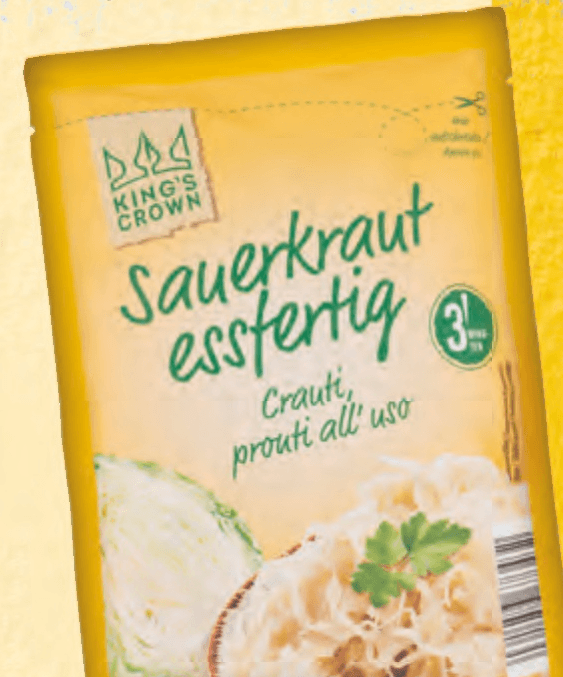 King's Crown Delikatesno kislo zelje 500 g - Akcija v trgovini Hofer