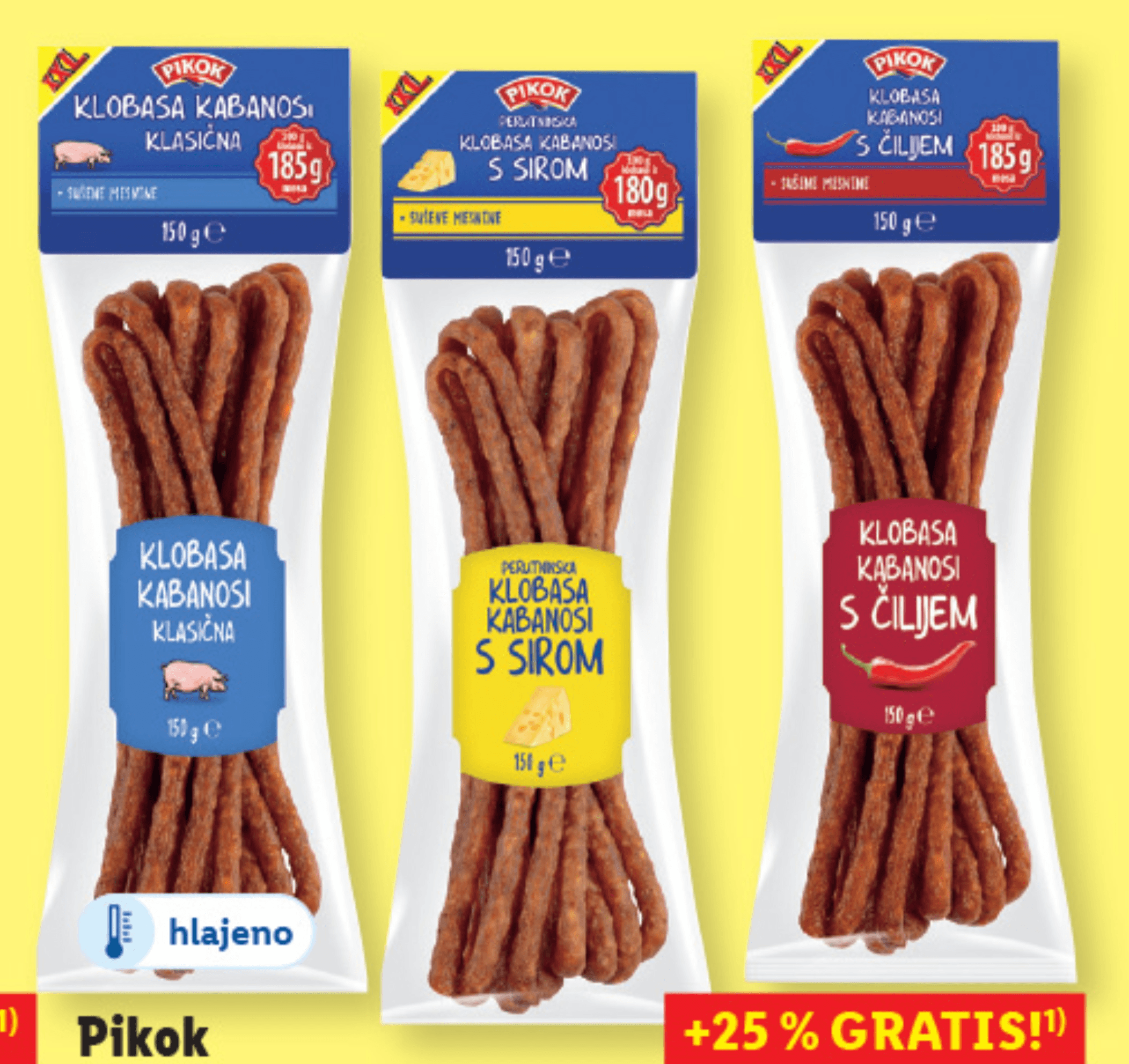 Pikok Klobasa Kabanosi 150 g