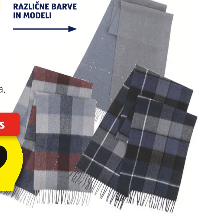 UP 2 FASHION EXCLUSIVE Volnen šal s kašmirjem