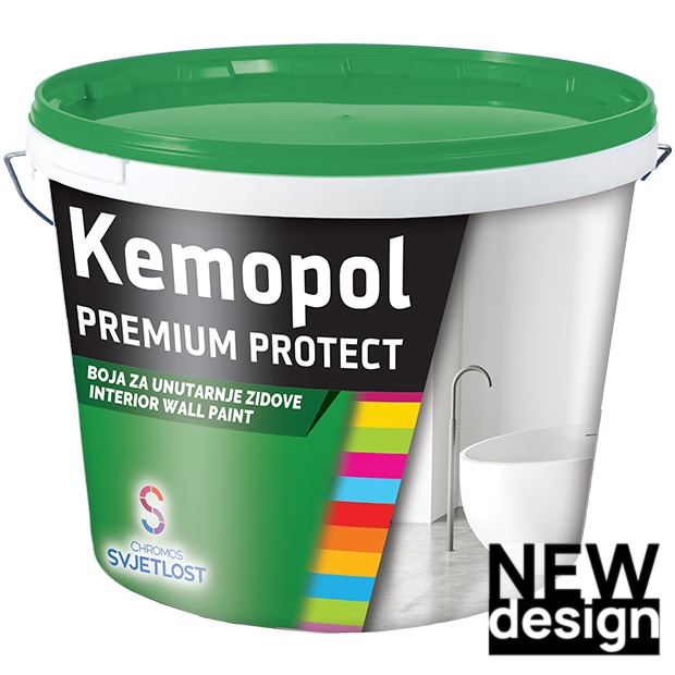 Barva za notranje stene KEMOPOL PREMIUM PROTECT 5 l