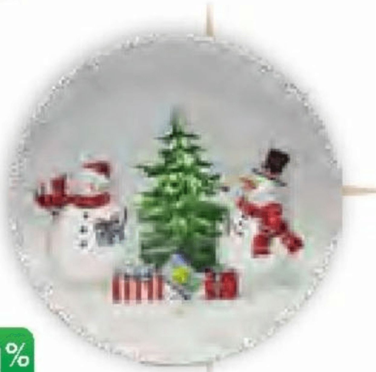 Vivi Keramični krožnik snežak