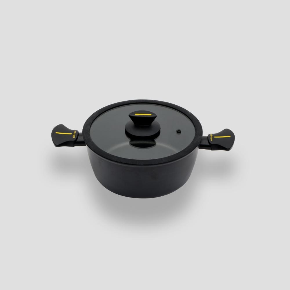 Visoka ponev s pokrovom Buzz 2 ročaja, vel.: 28 cm