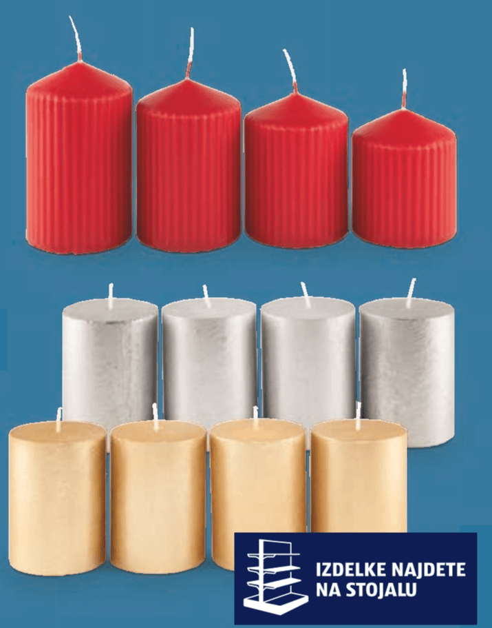 Adventne sveče 4 kosi