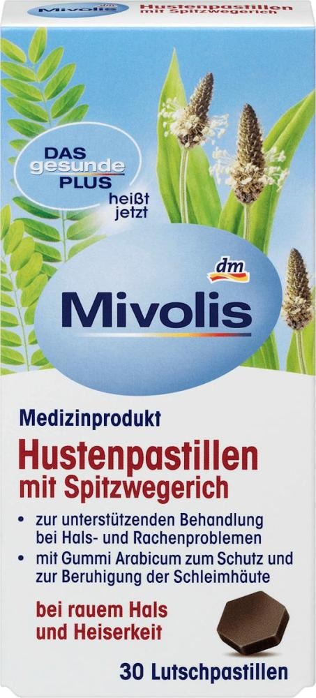 Mivolis Hustenpastillen mit Spitzwegerich 30 pastil