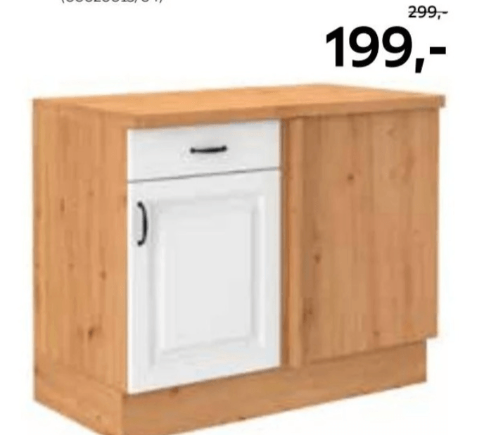 Spodnja kuhinjska omara z predalom in vrati 110 X 91 X 60 cm