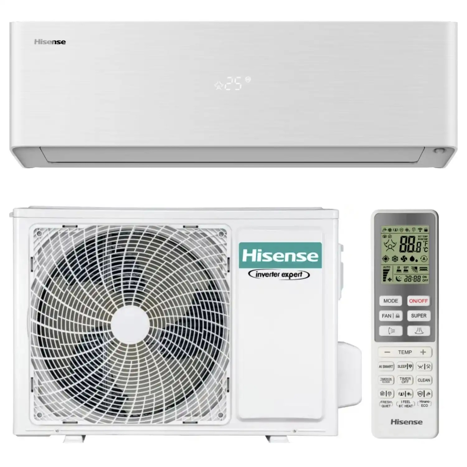 Klimatska naprava Hisense Energy Pro X z montažo