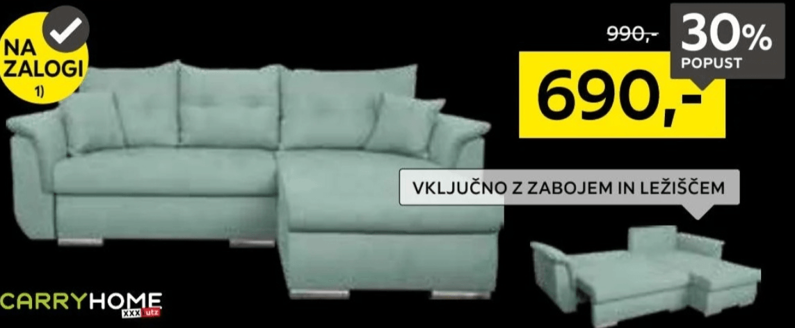 CARRYHOME Sedežna garnitura