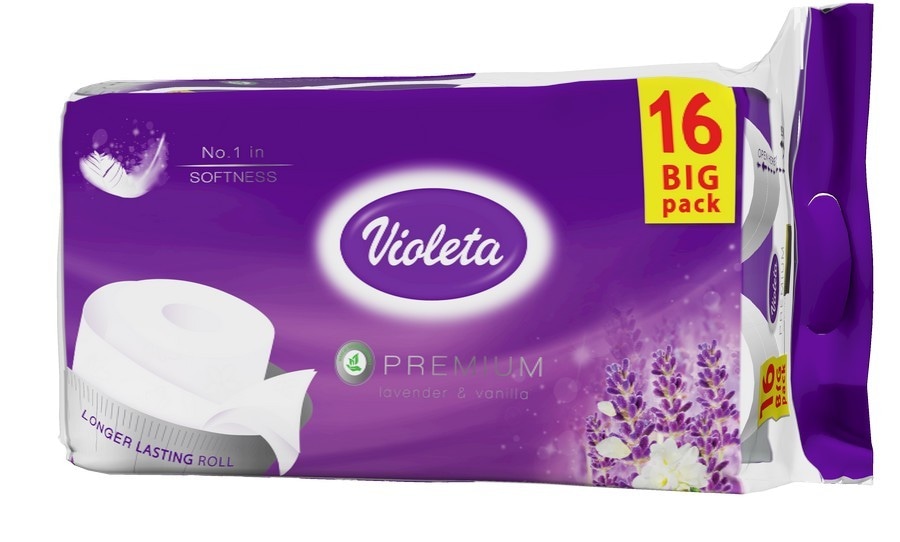 Toaletni papir Violeta Premium 16/1