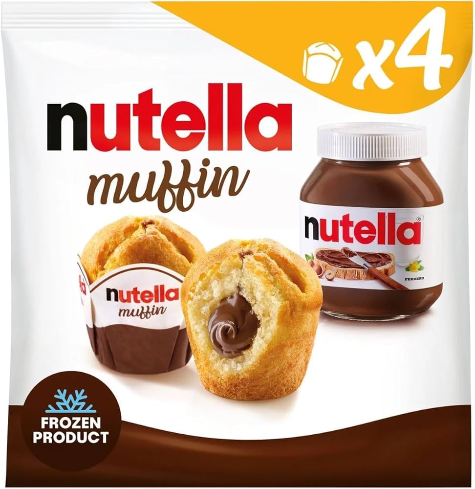 Nutella rogljički, 4/1, 340 g; muffini, 4/1, 264 g