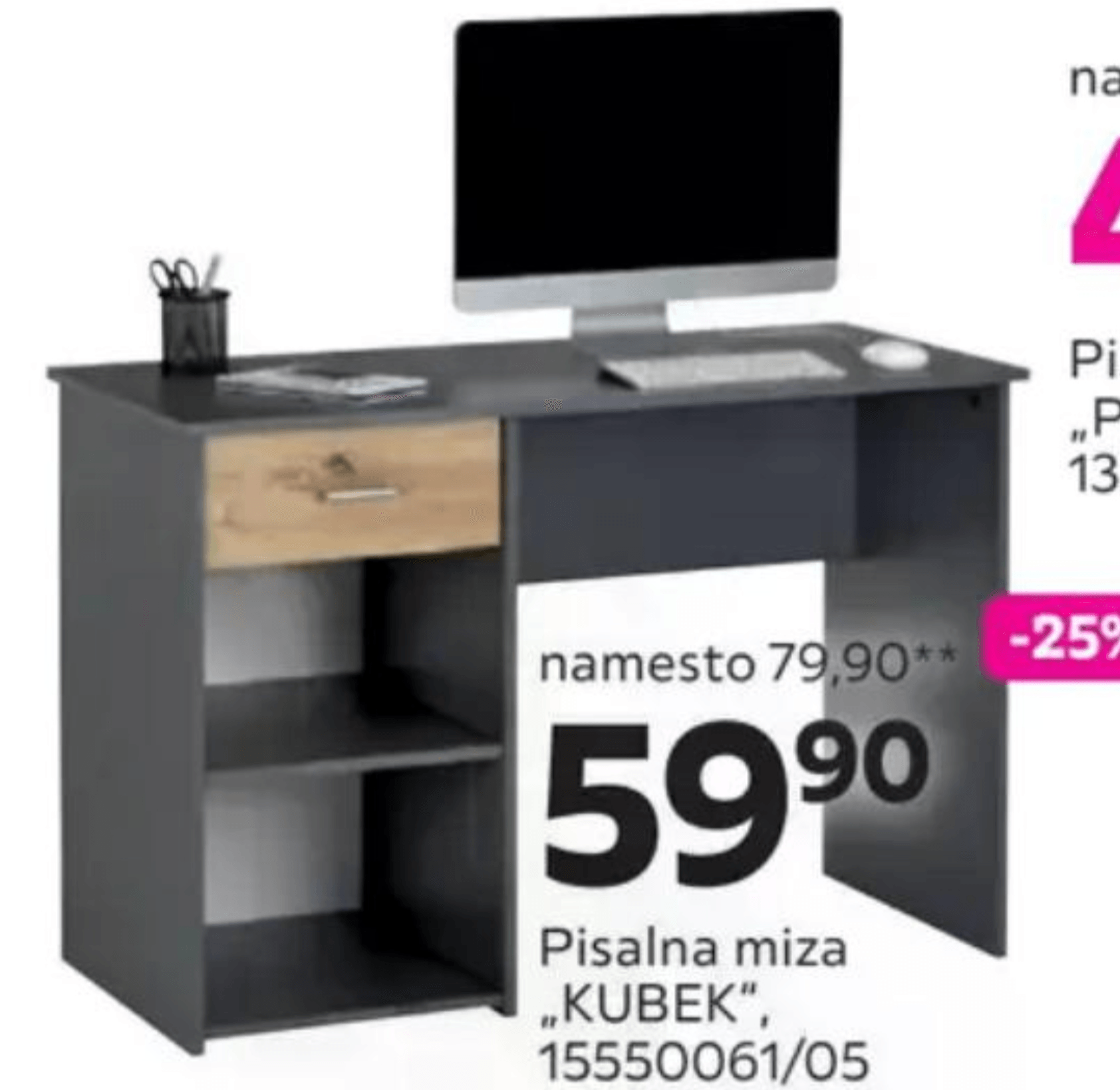 Pisalna miza „KUBEK"