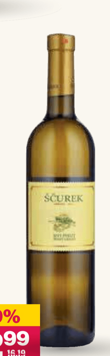 Sivi Pinot Ščurek 0,75 l