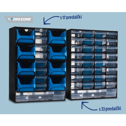 WORKZONE PREDALNIK ZA DELAVNICO 17 PREDALČKOV