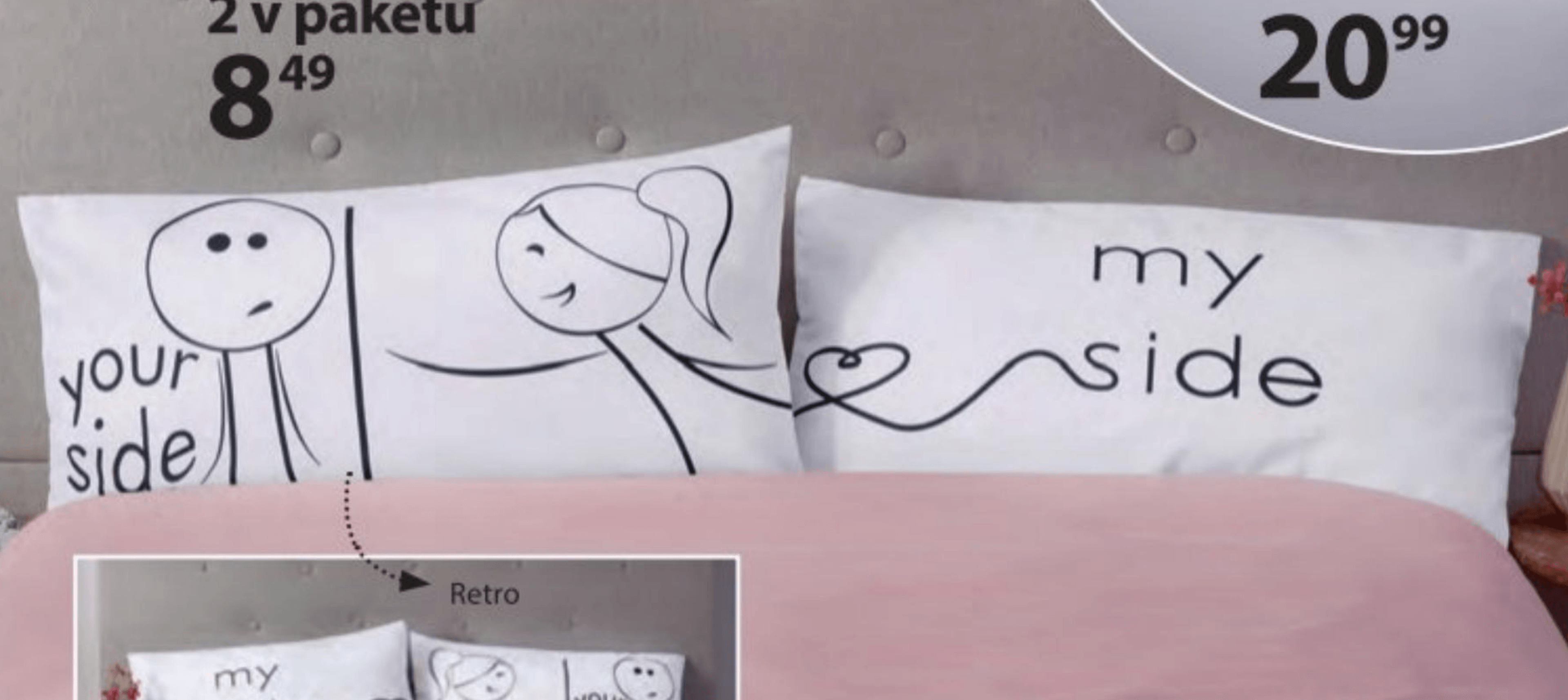 Prevleka za blazino 2 v paketu