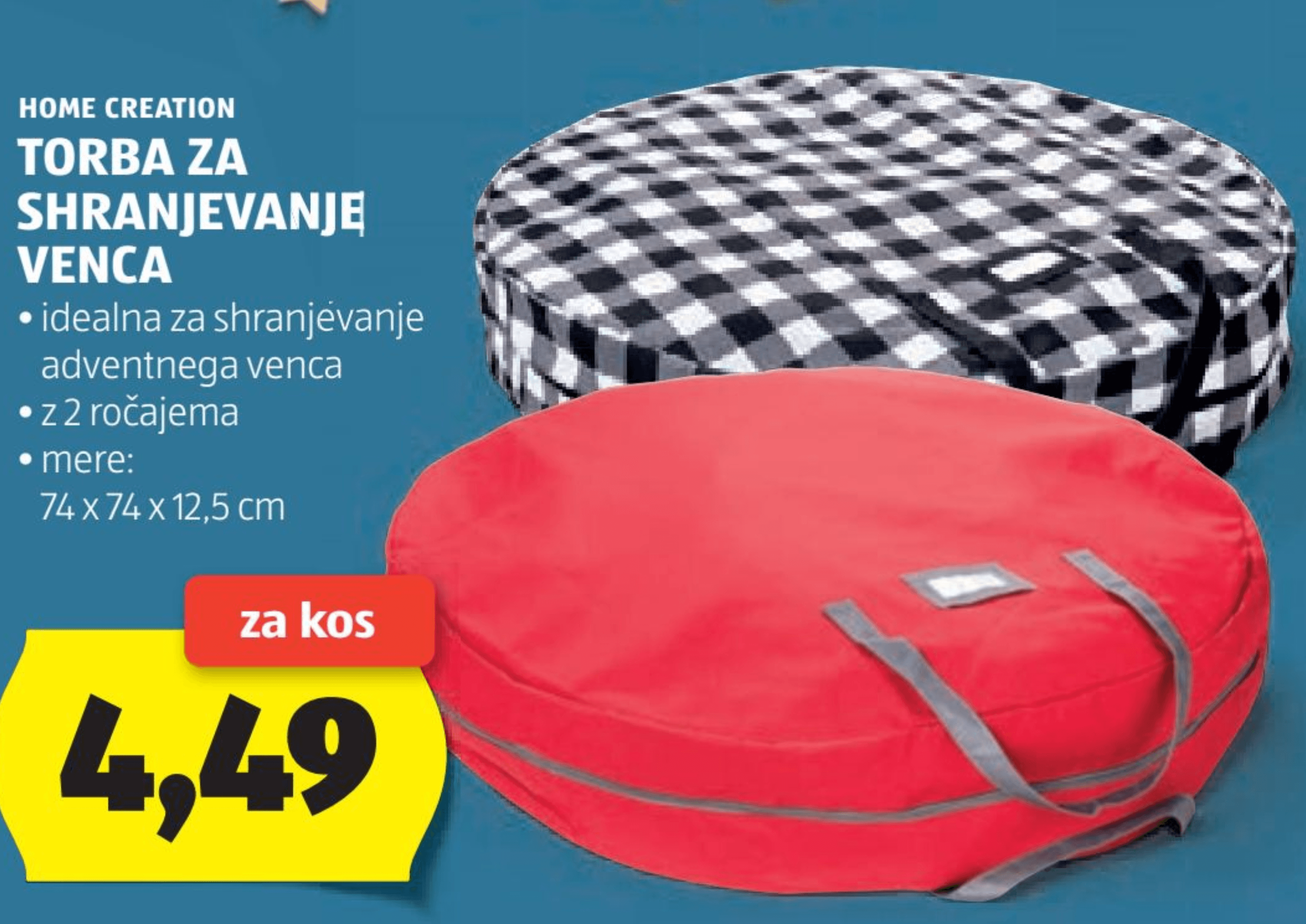 Torba za shranjevanje venca