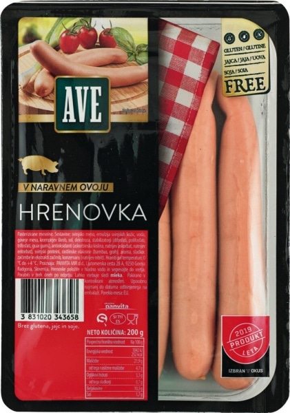Hrenovke AVE 140 g