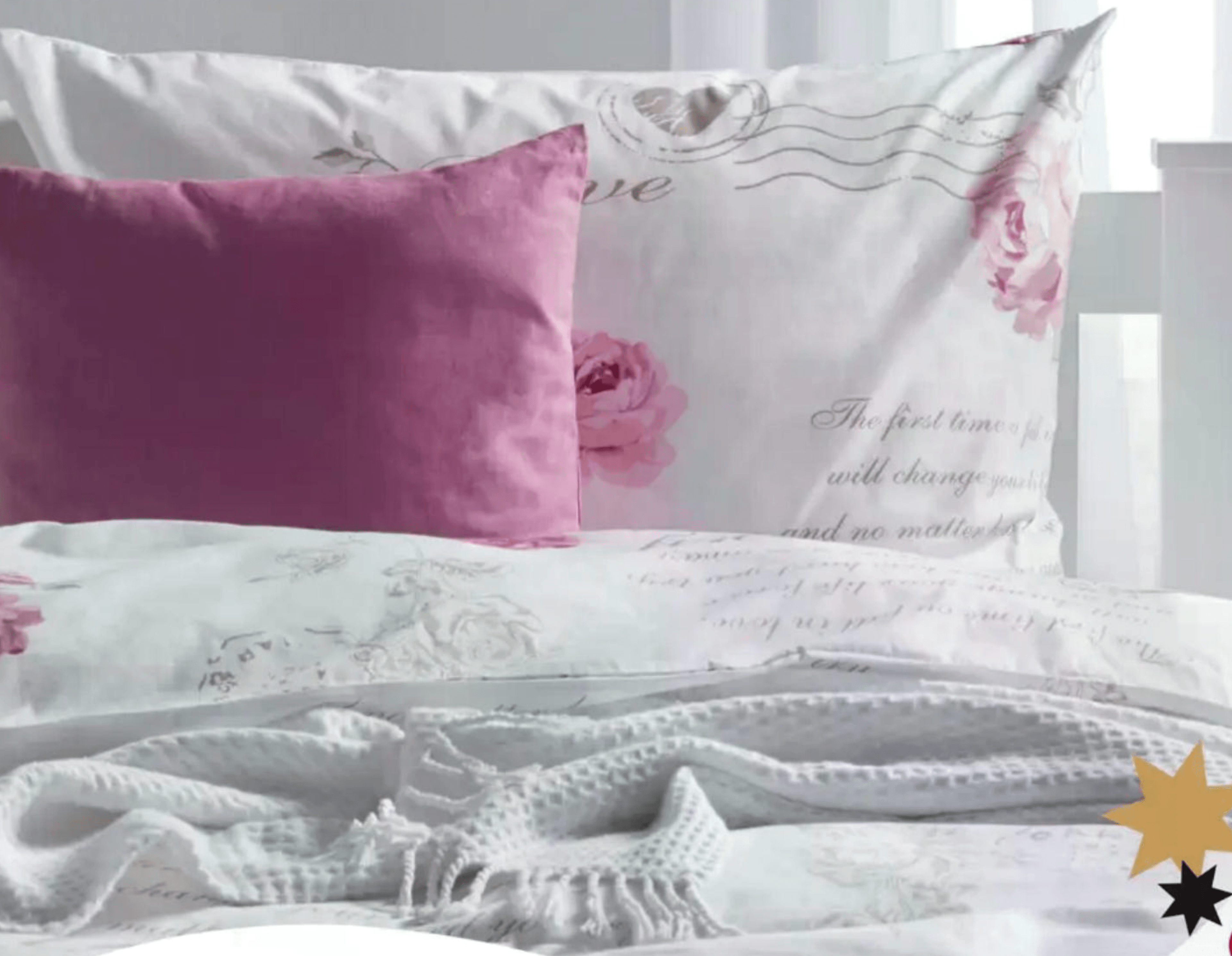 Posteljnina „DIARY ROSE"