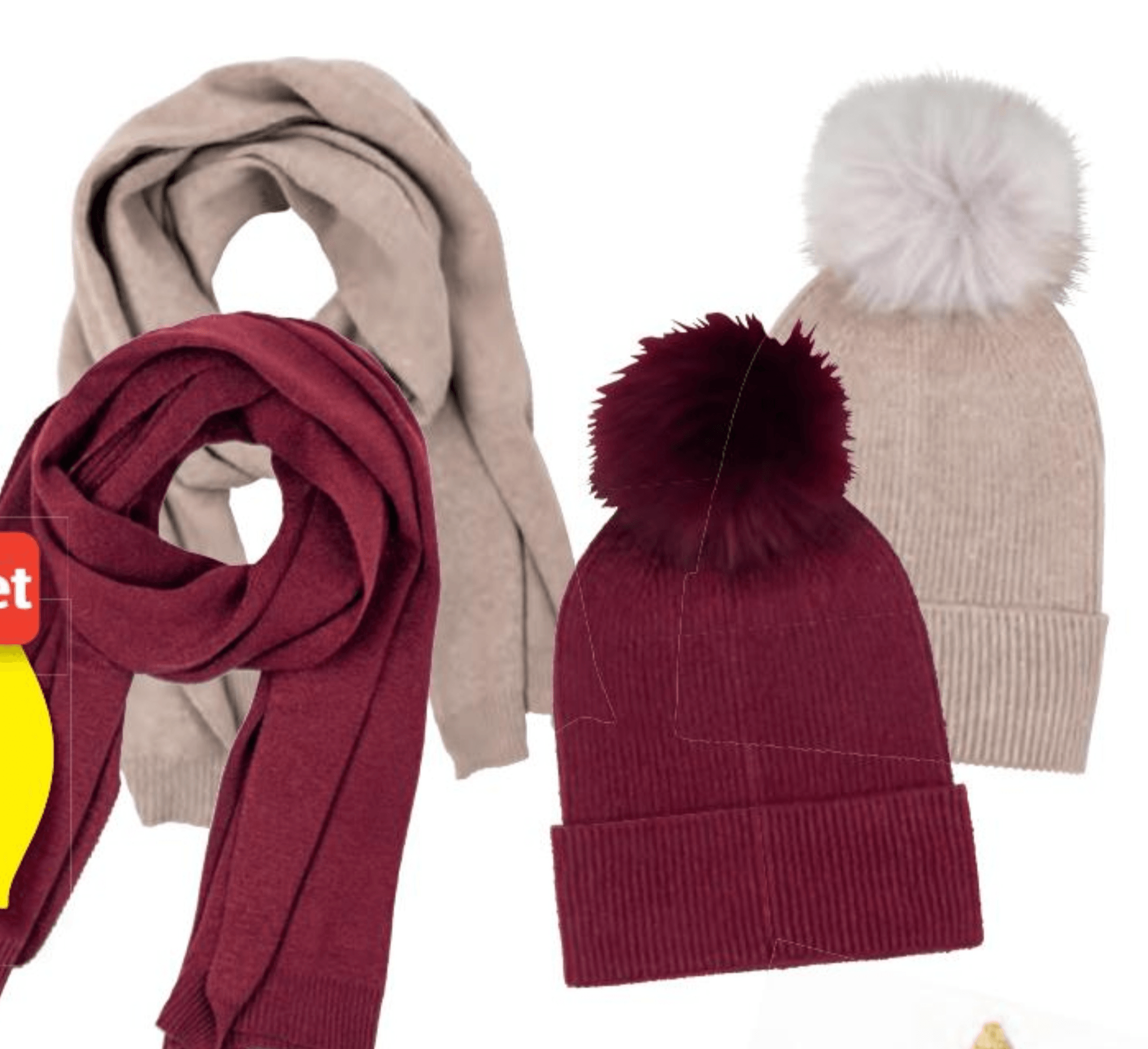 Ženska kapa in šal