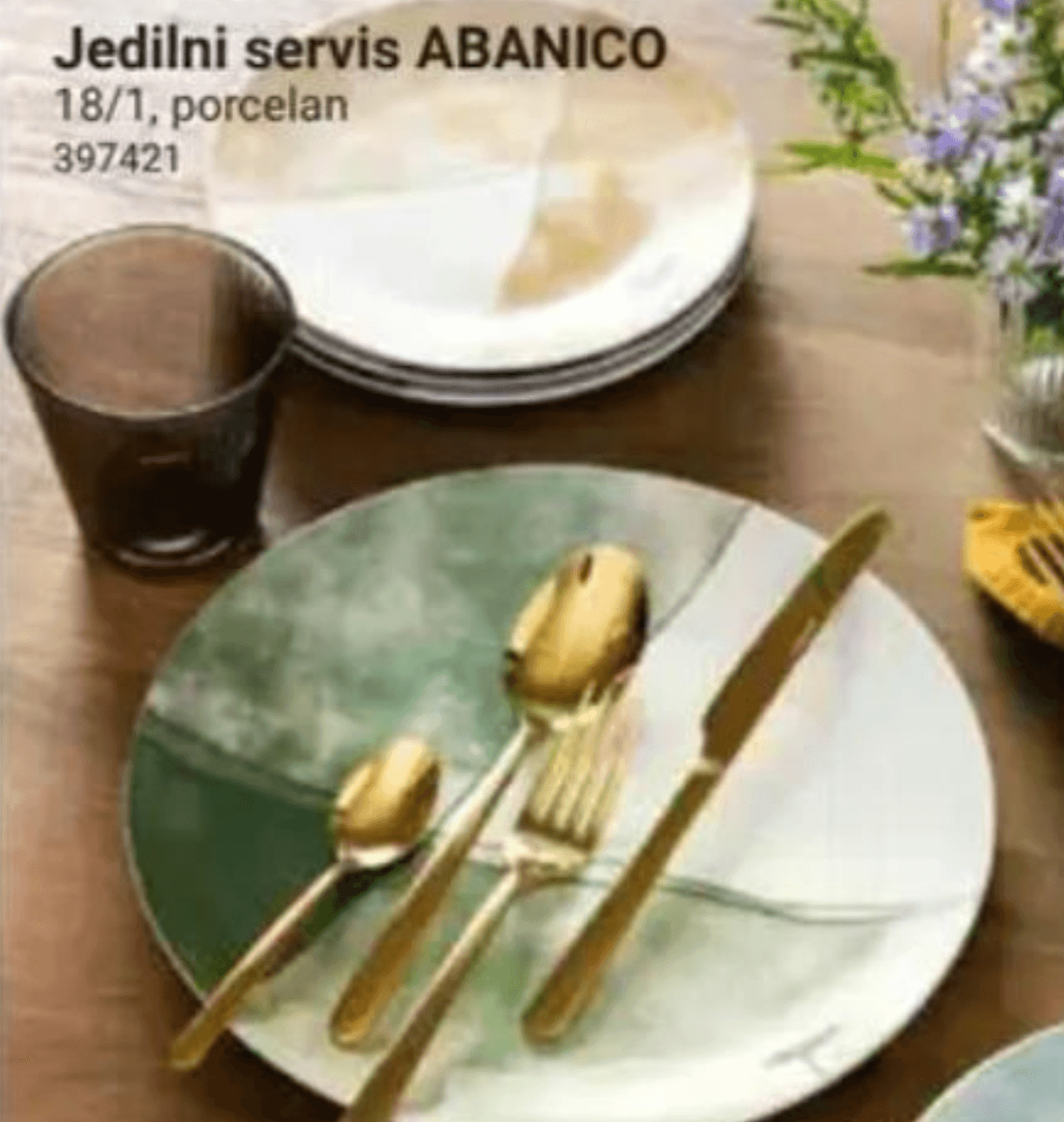 Jedilni servis Abanico 18/1