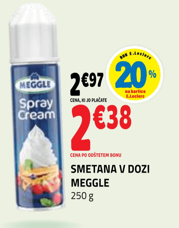 Smetana v dozi Meggle 250 g Meggle