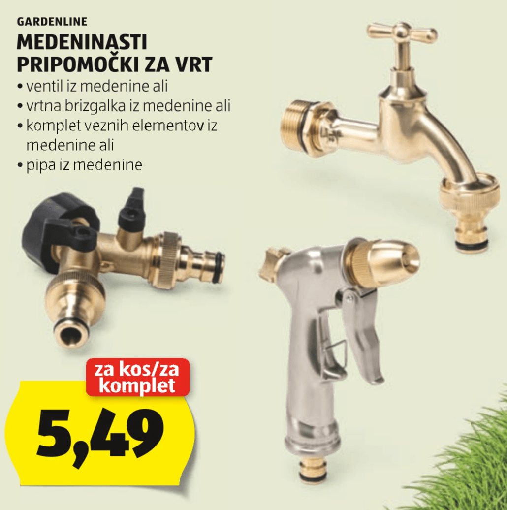 GARDENLINE Medeninasti pripomočki za vrt - Akcija v trgovini Hofer