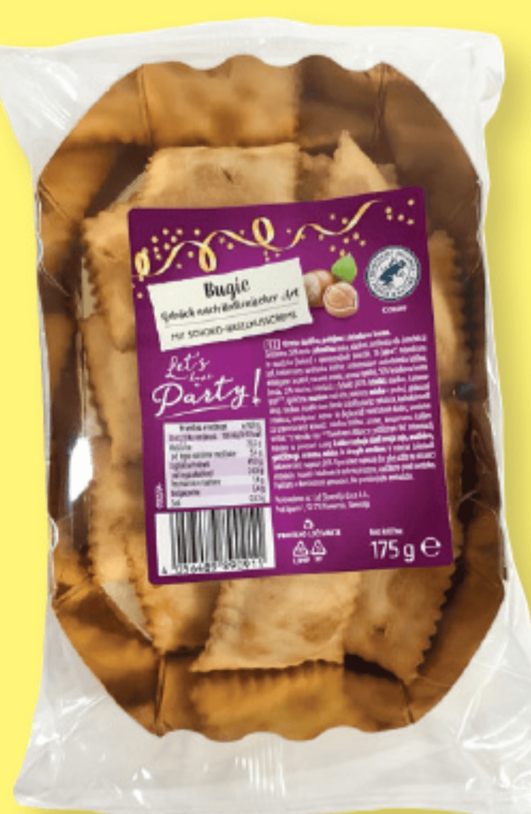 LET'S HAVE A PARTY! Krhki žepki z lešnikovim polnilom 175 g - Akcija v trgovini Lidl