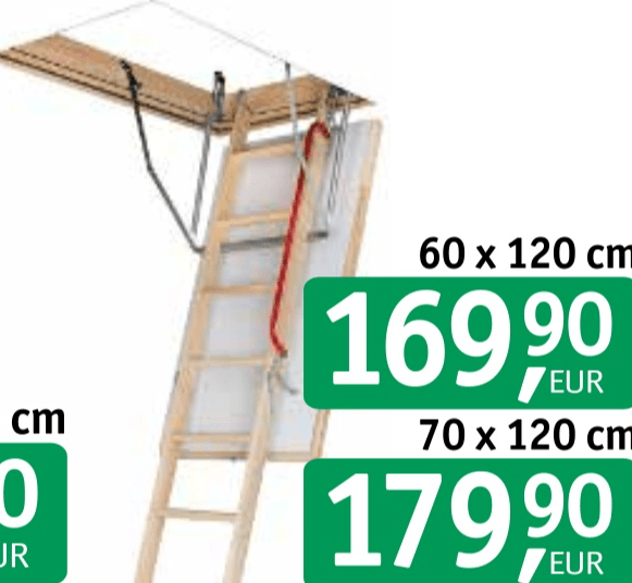 Stopnice podstrešne OLE Maxi Thermo 1 kos