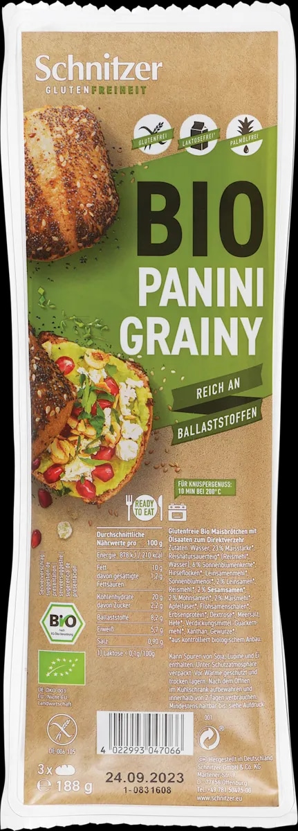 Izbrani bio izdelki Schnitzer brez glutena