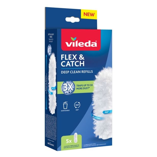 Prevleka za brisalec prahu Vileda Flex & Catch 5x