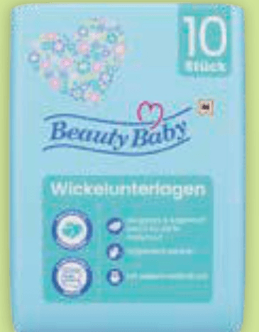 Beauty Baby mehke in vpojne previjalne podloge 10 kosov