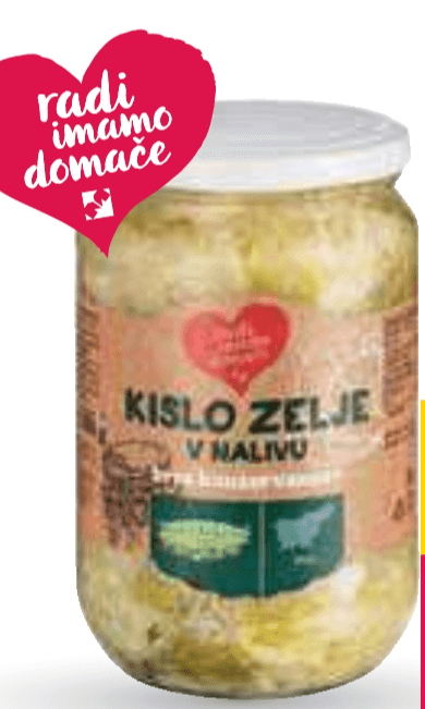 Domače kislo zelje Radi imamo domače 660 g