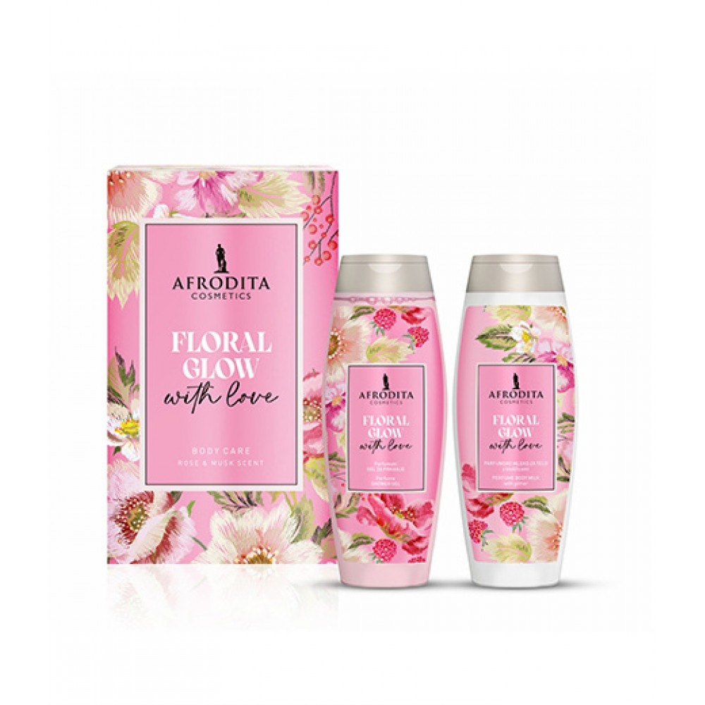 Darilni set Afrodita Floral Glow With Love 200 ml, 200 ml - Akcija v trgovini Spar