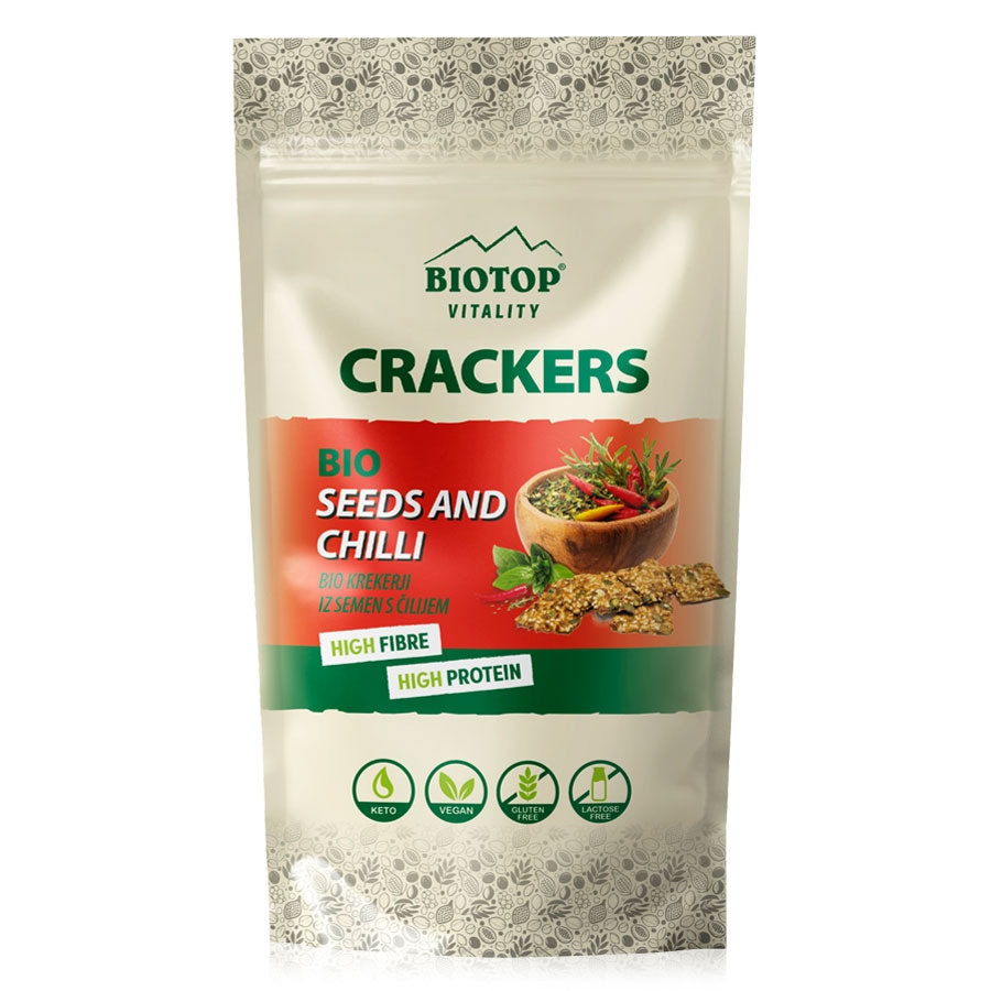 Hrustljavi krekerji Biotop 70 g