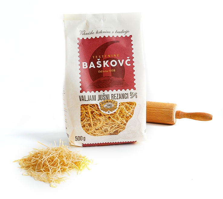 Pekarna Baškovč Valjani rezanci 500 g