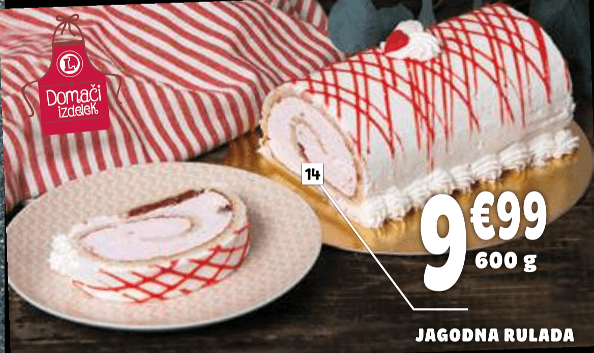 Jagodna rulada 600 g