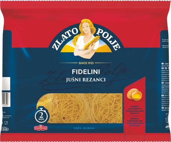 Jušni rezanci Zlato polje 250 g ali 500 g - Akcija v trgovini Mercator