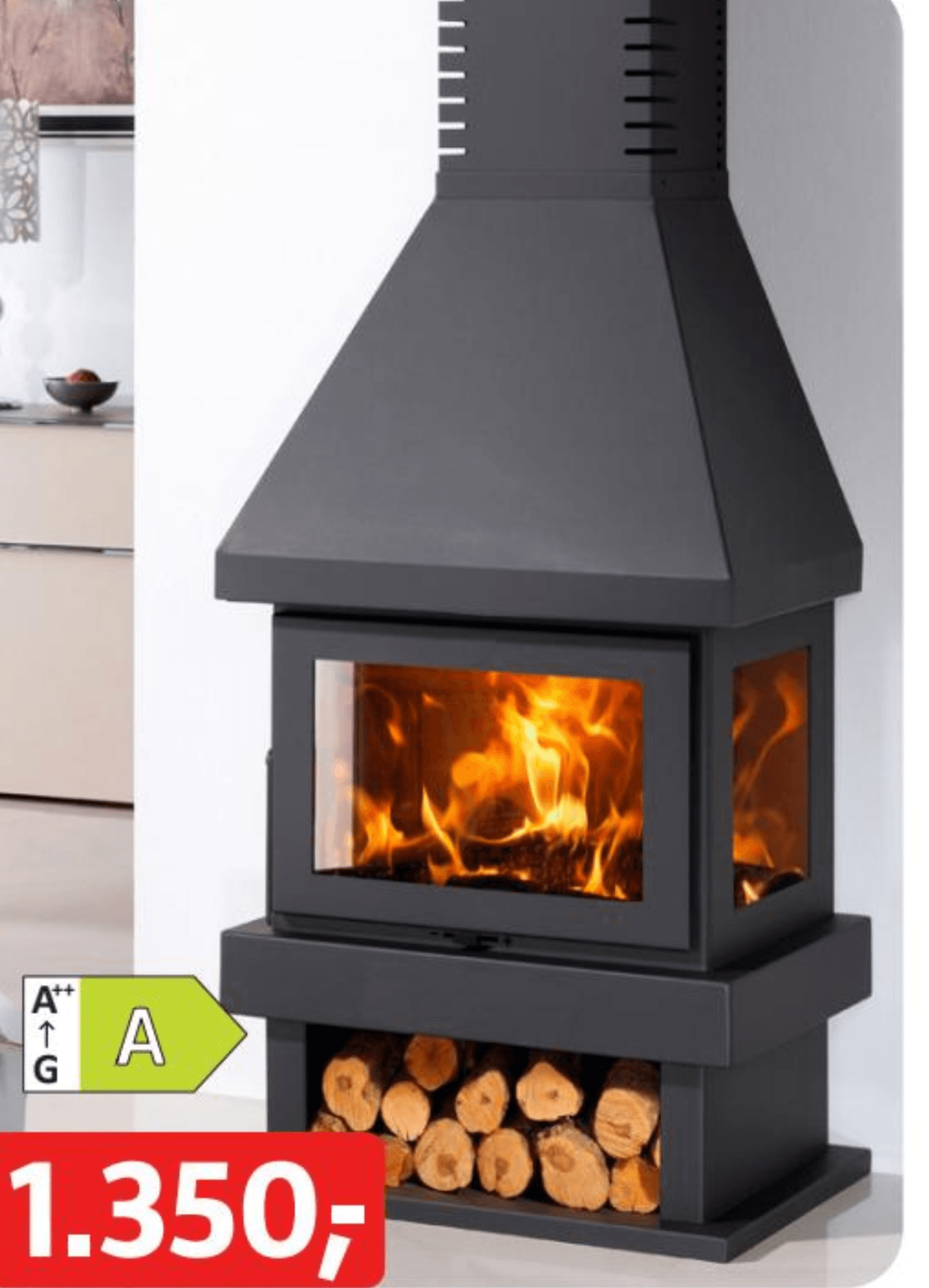 Kaminska peč 'Canada' - Akcija v trgovini Bauhaus